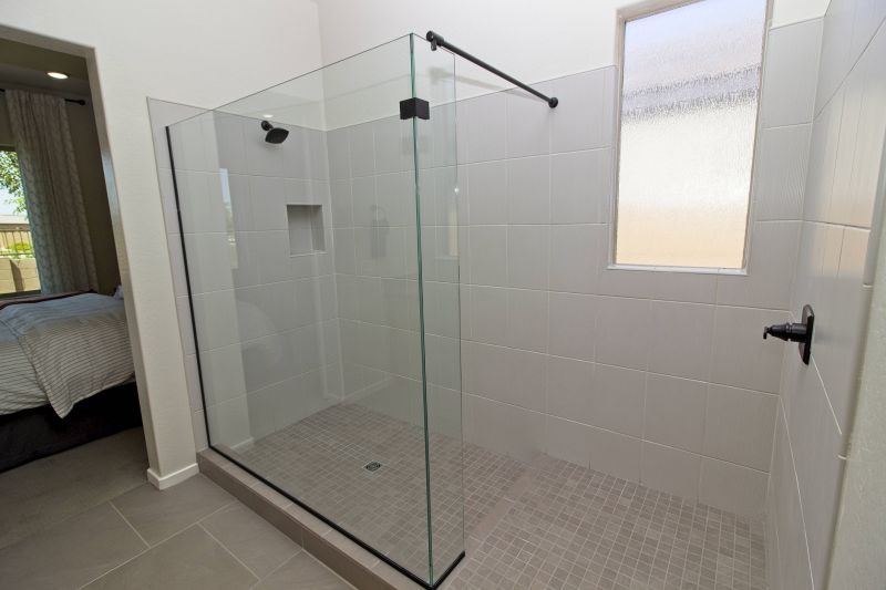 Modern Shower with Frameless Design